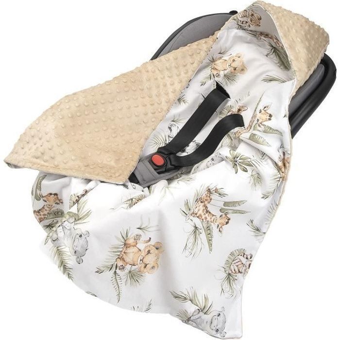 Medi Partners 100% Cotton Baby Wrap Blanket, for Winter, Baby Nest, Car Seat, Stroller, Soft 85x85 cm
