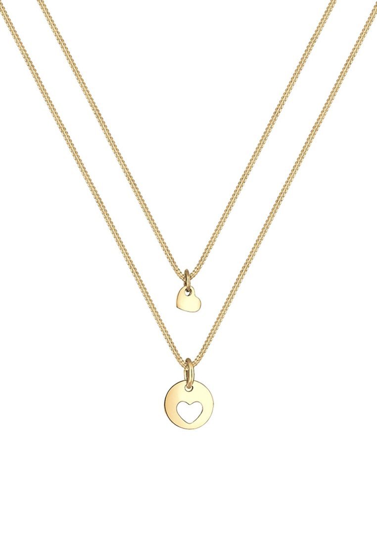 Elli 2-PACK HARTJES - Ketting - goudkleurig