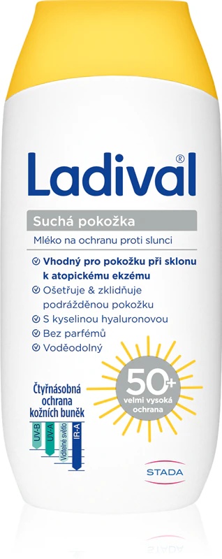 Ladival zaščitno mleko za suho kožo z zaščito pred soncem