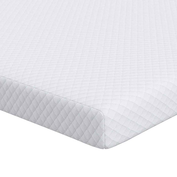 Cubrecolchón de espuma viscoelástica - vidaXL - 140x200x7 cm - Blanco - Tejido jacquard