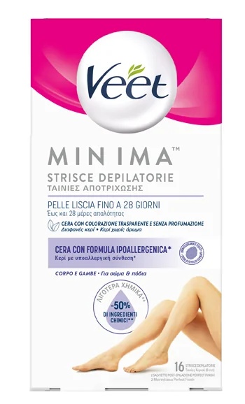 VEET Veet Minima Körperhaarentfernungsstreifen, 16 Stück