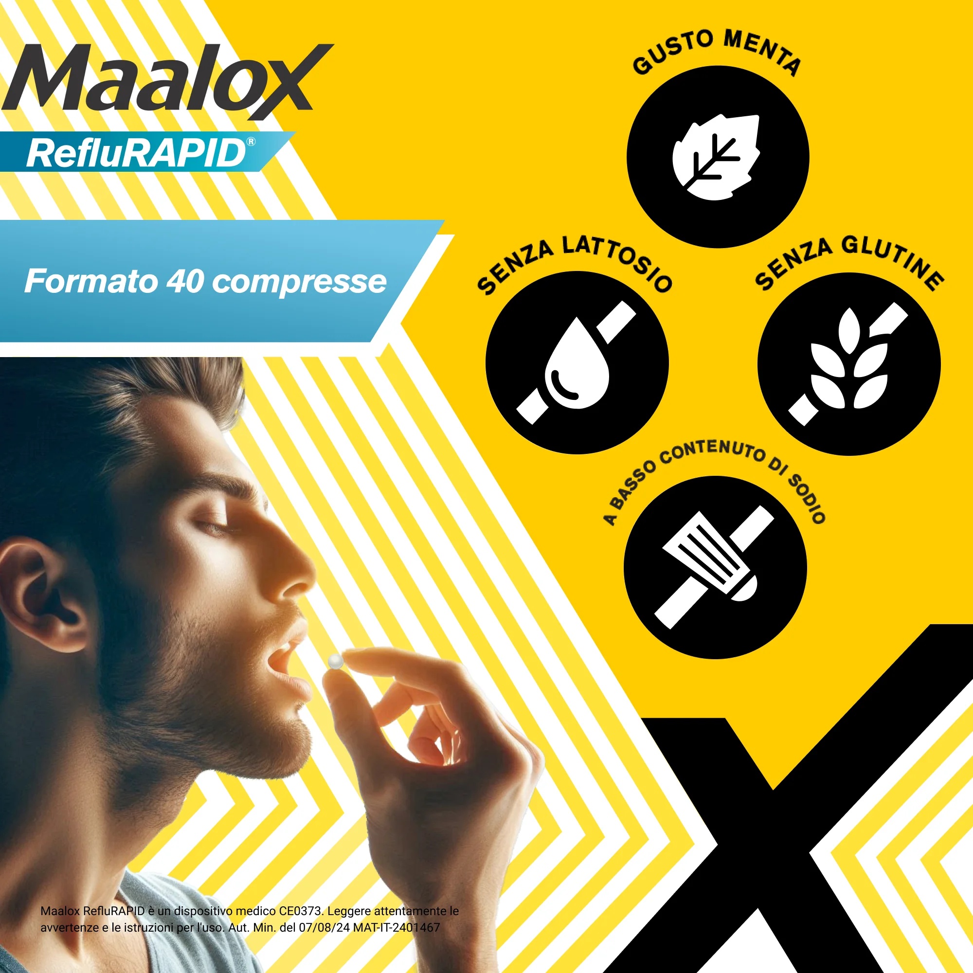 MAALOX Maalox Reflurapid 40 kauwtabletten voor reflux en brandend maagzuur