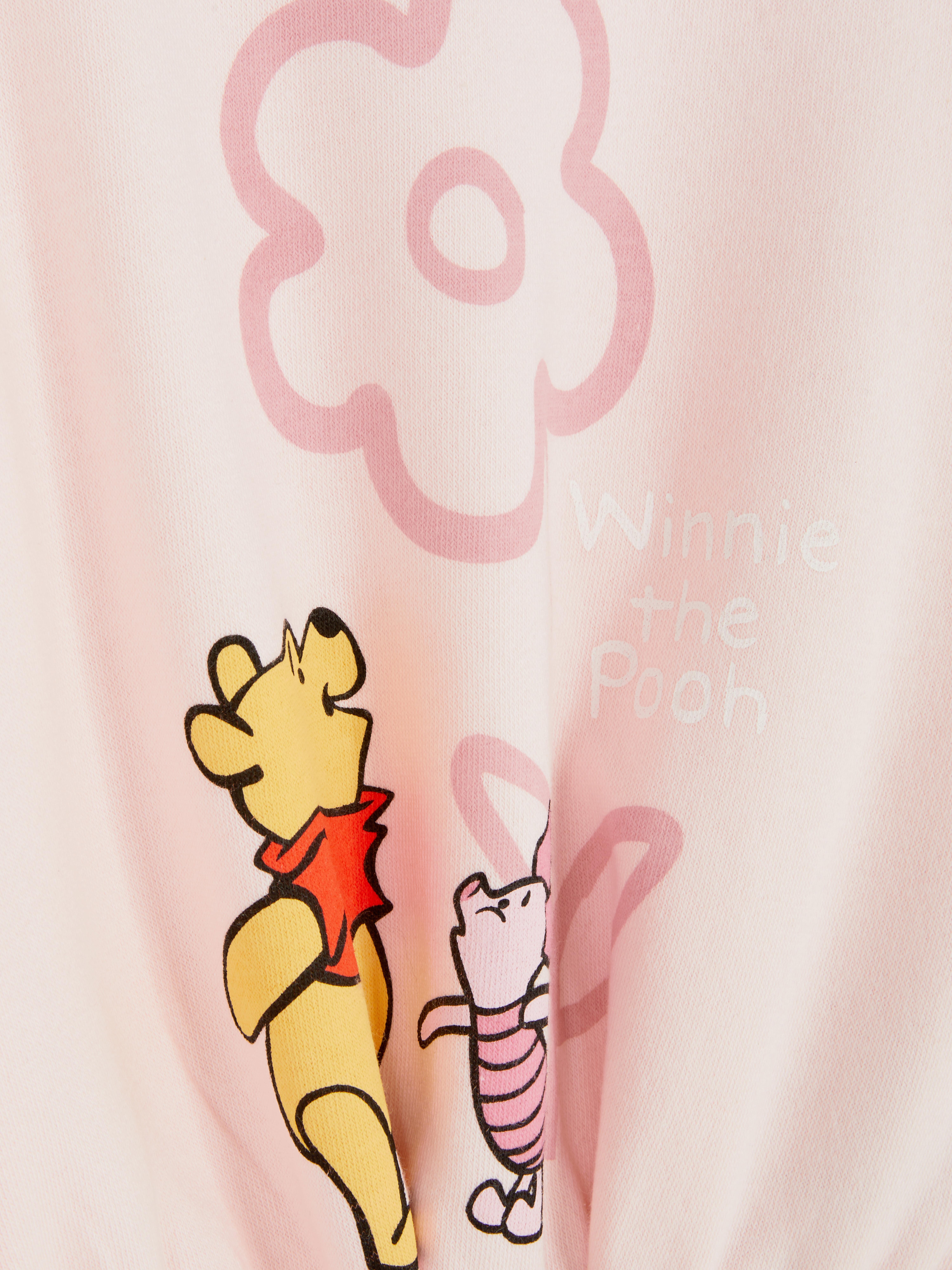 Hanorac asortat cu imprimeu Disney, cu manșete și imprimeu Winnie the Pooh pe față
