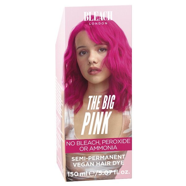 Bleach London The Big Pink polutrajna veganska boja za kosu 150ml