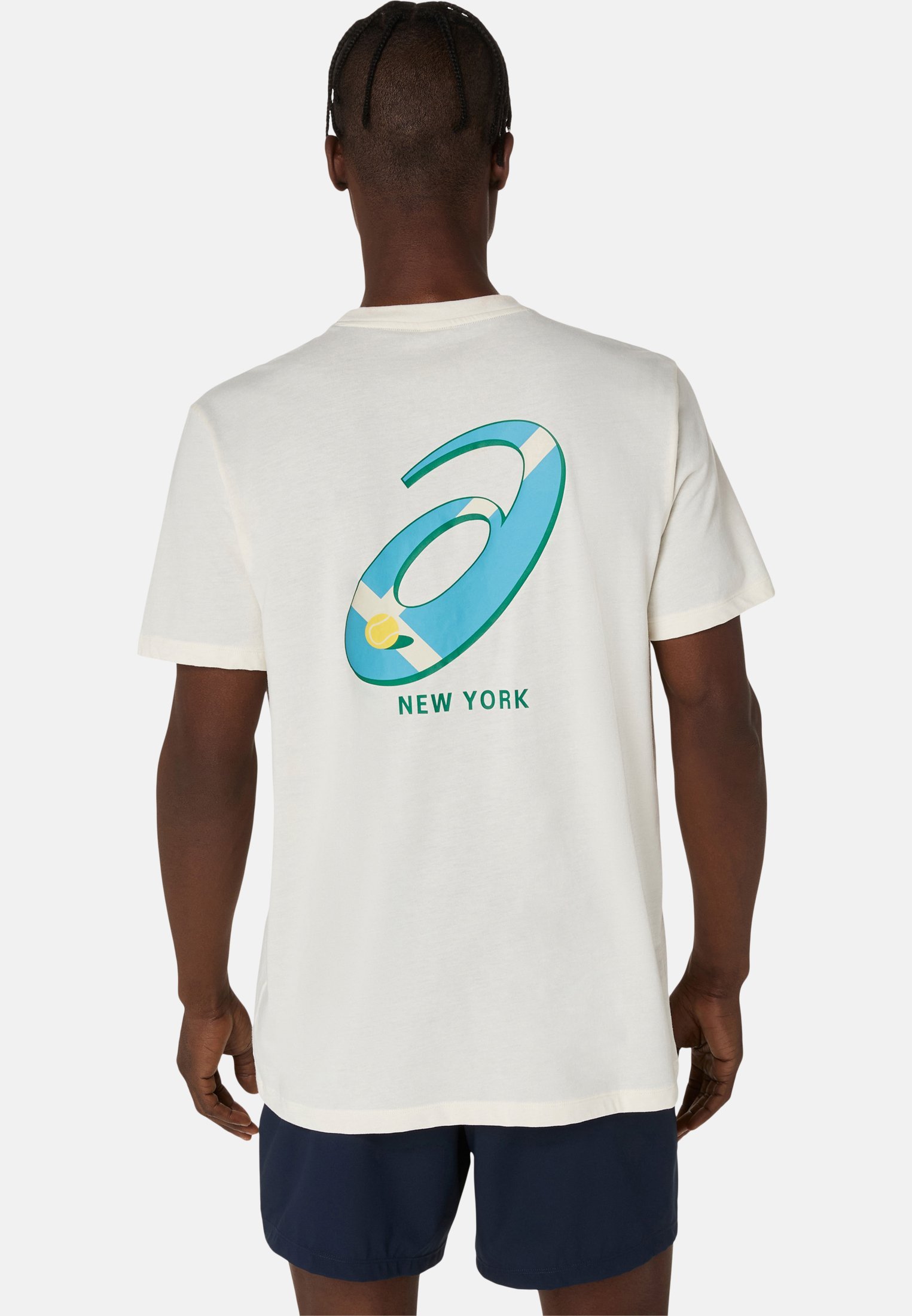 T-shirt imprimé ASICS GRAPHIC SS - crème