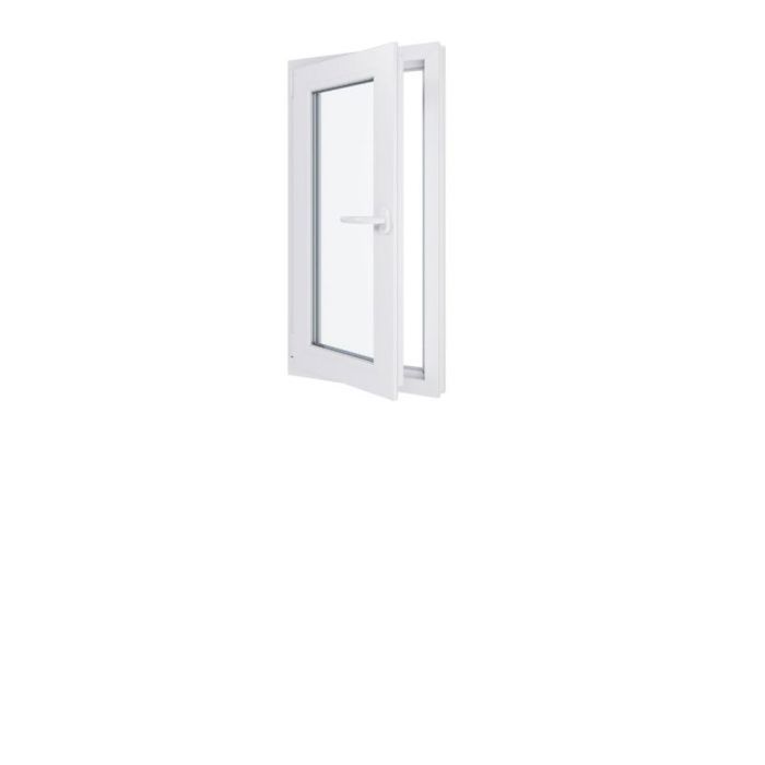 Ventana de PVC - Ancho x Alto 500 x 1000 mm - Triple acristalamiento - Color blanco - Manilla derecha