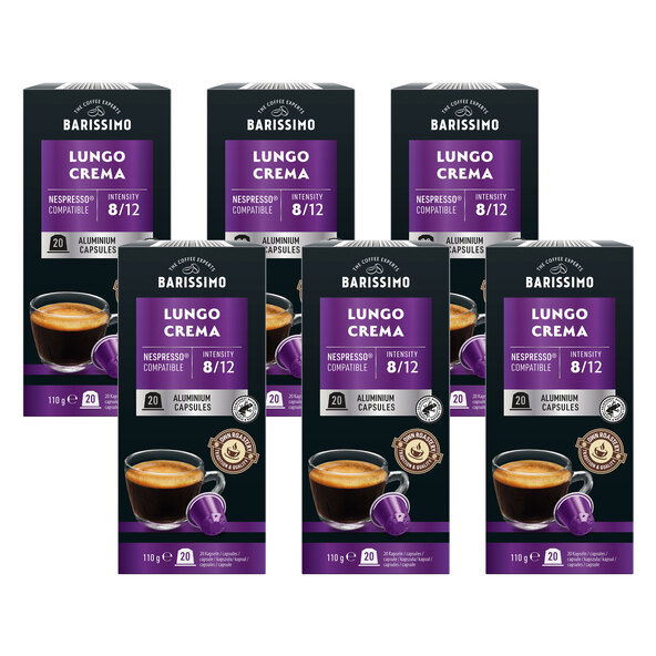 Lungo Crema coffee capsules, 6 x 110 g