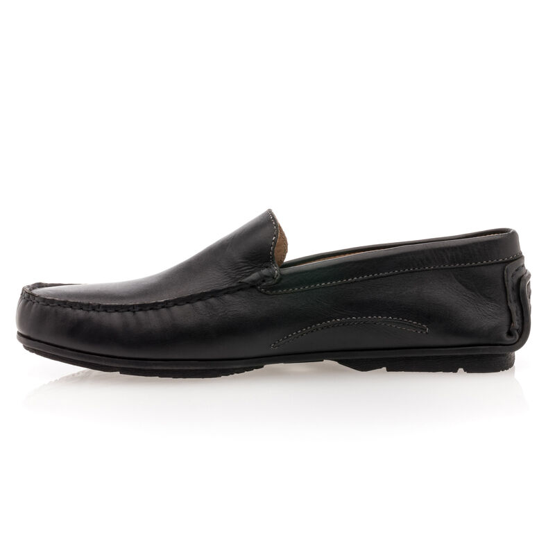 Svarte loafers/båtsko til menn