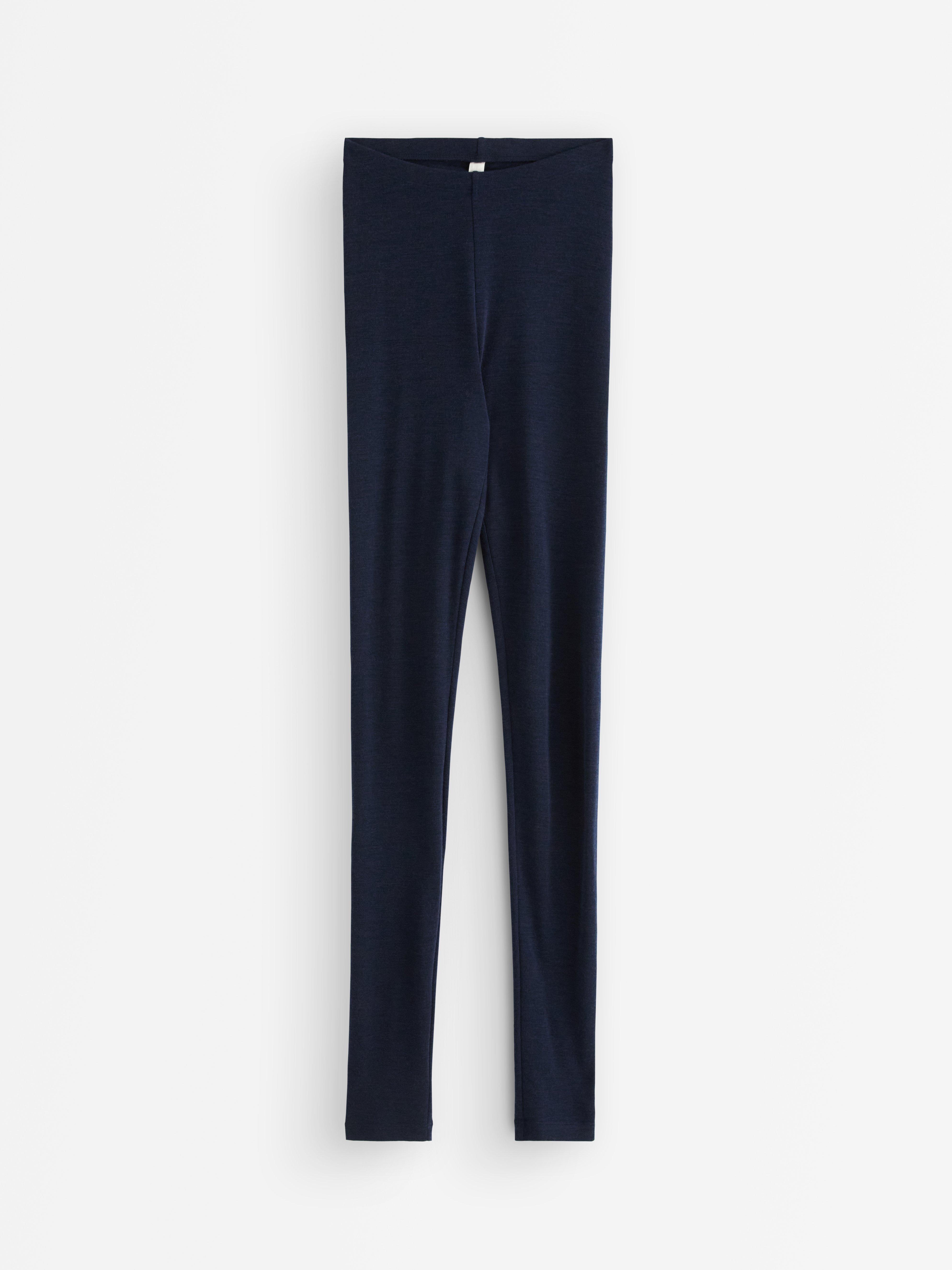 Leggings en laine mérinos bleues