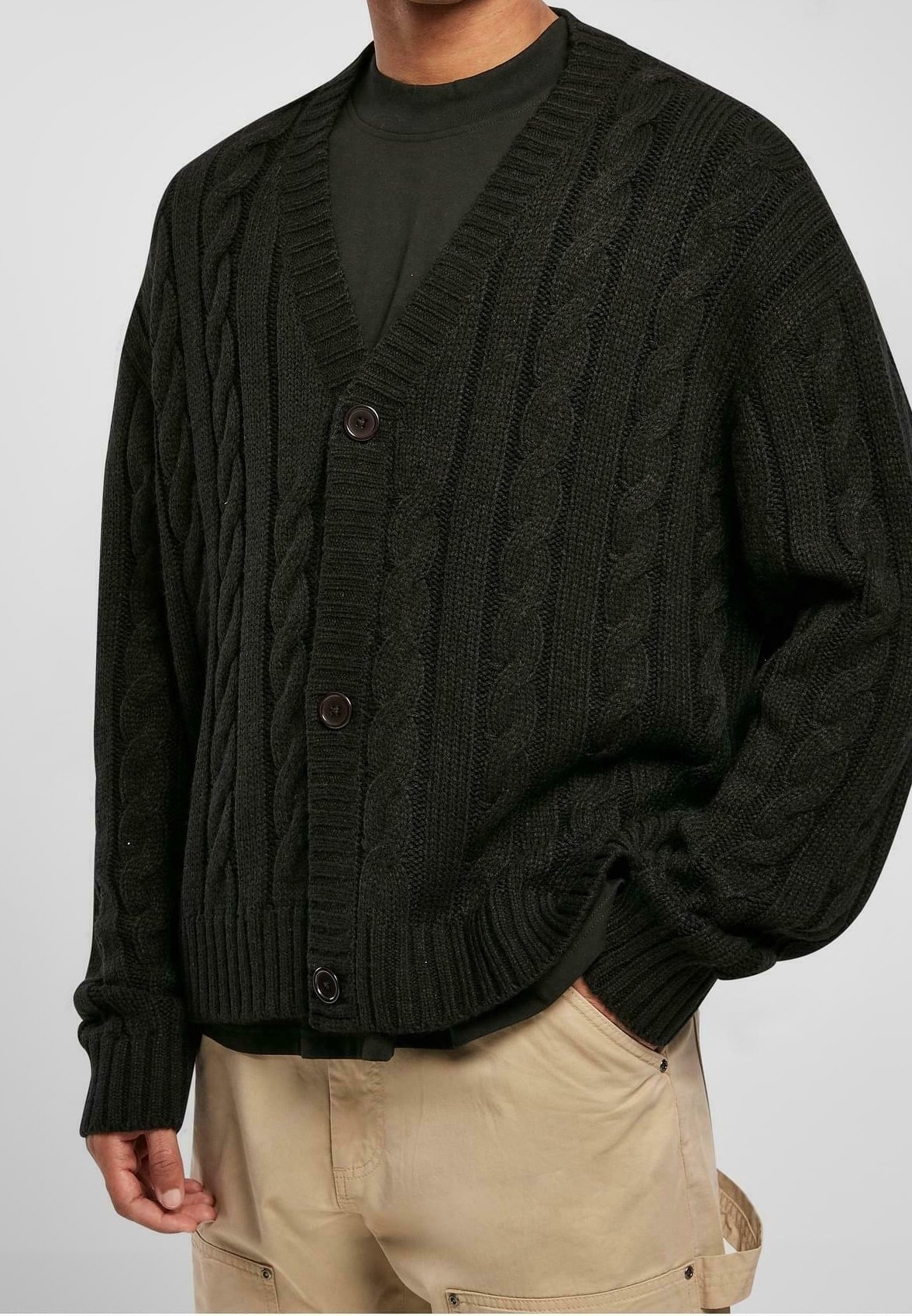 Urban Classics Cardigan - zwart