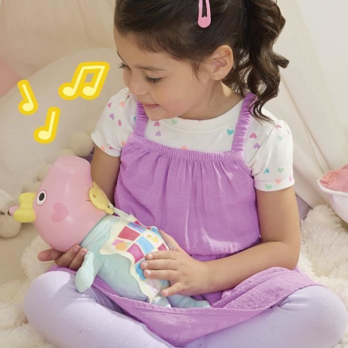 Peppa Pig Big Hugs Evie, interactieve pop met accessoires, geschikt voor kinderen vanaf 3 jaar.