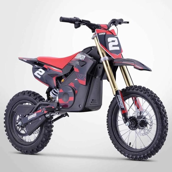 Kinder-Elektromotorrad 1300W / ORION 1300W Motocross-Bike / 14/12 / 2021 Edition / Rot