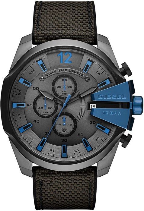Reloj de hombre DIESEL TIME FRAMES DZ4500, color plata.