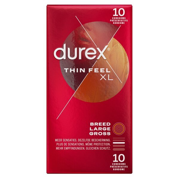 Kondómy Durex Thin Feel XL<br>Zdravotnícka pomôcka - 10 kusov