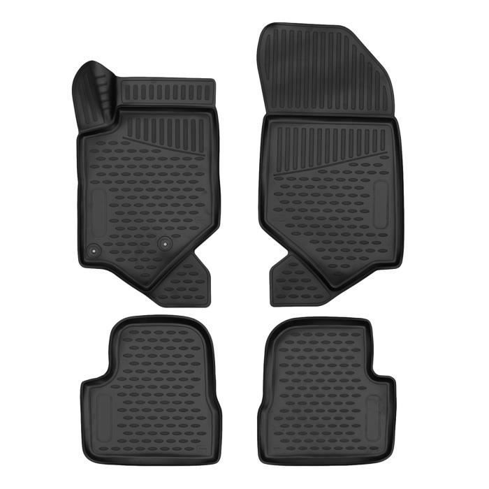 Alfombrillas - Exclusivas - Peugeot 2008 - Goma - 4 piezas - Para todas las estaciones