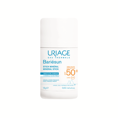 Uriage Bariésun Mineral Stick SPF50 aurinkosuojapuikko mineraalisuodattimilla 18 g