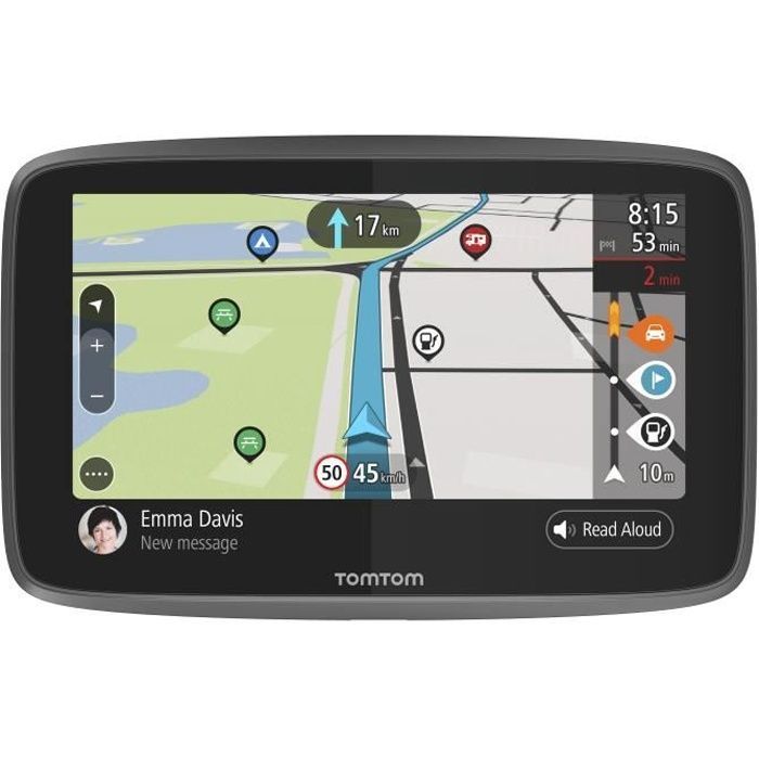 TomTom GO Camper: GPS para autocaravanas de 6 pulgadas, mapas mundiales de 152 países, Wi-Fi integrado, tarjeta SIM integrada, llamadas manos libres.