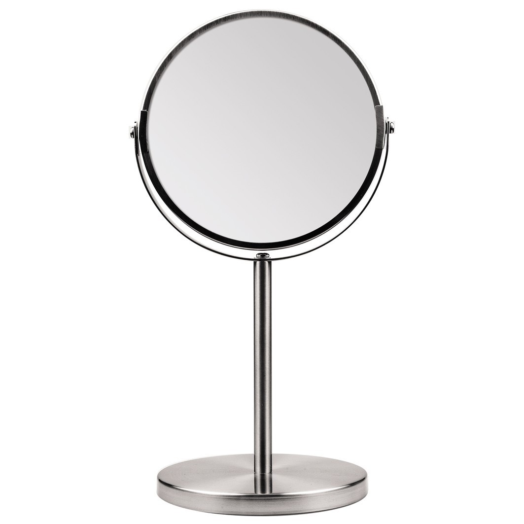 Miroir de maquillage Titania, miroir rond sur pied avec grossissement – 1 pièce