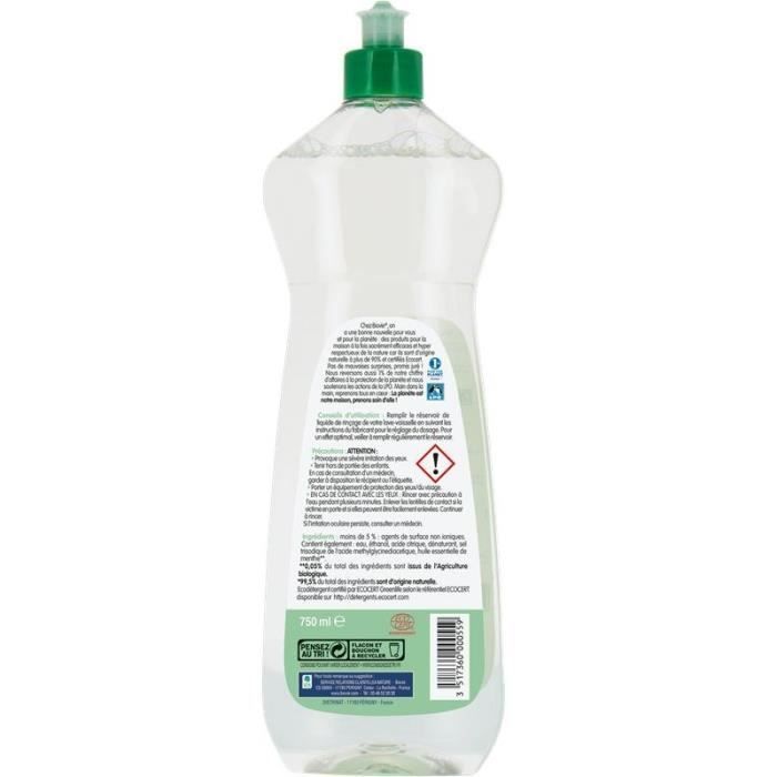 BIOVIE Munt Glansspoelmiddel - Biologisch - 750 ml - Voor vaatwassers