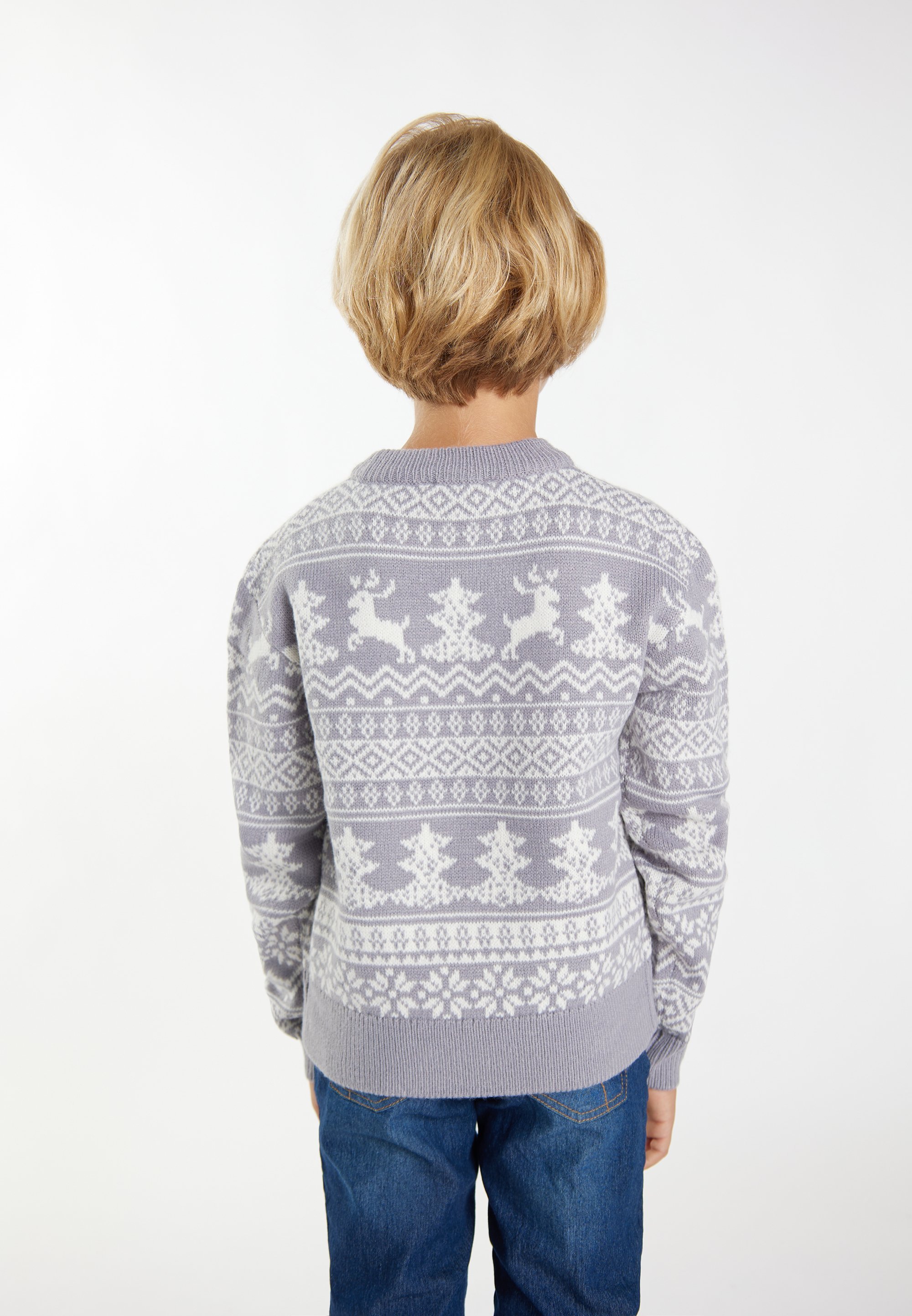 Mo Jumper - gris blanc