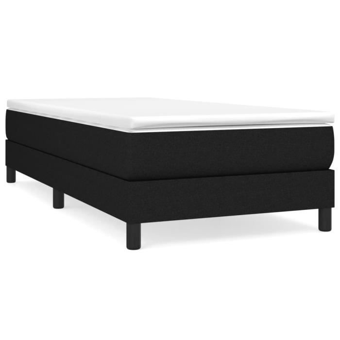 Base de cama negra de 90x200 cm con muelles - yanjiibuy - AB3120486 112258