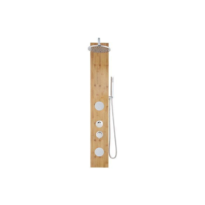 Columna de ducha de hidromasaje de bambú - 20 x 140 cm - SOLAL