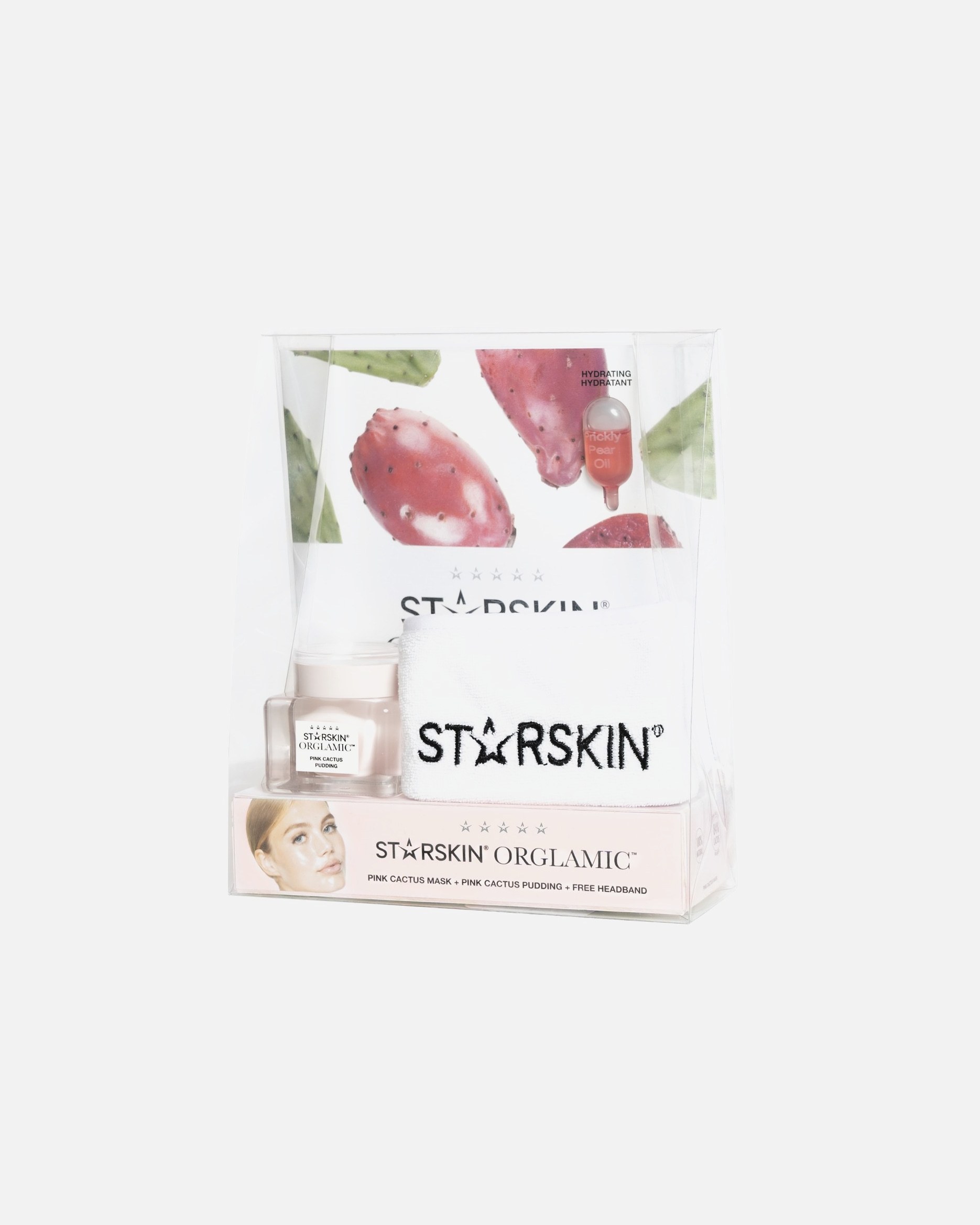 Sada na starostlivosť o tvár STARSKIN® Orglamic™ Ružový kaktus – 1 kus
