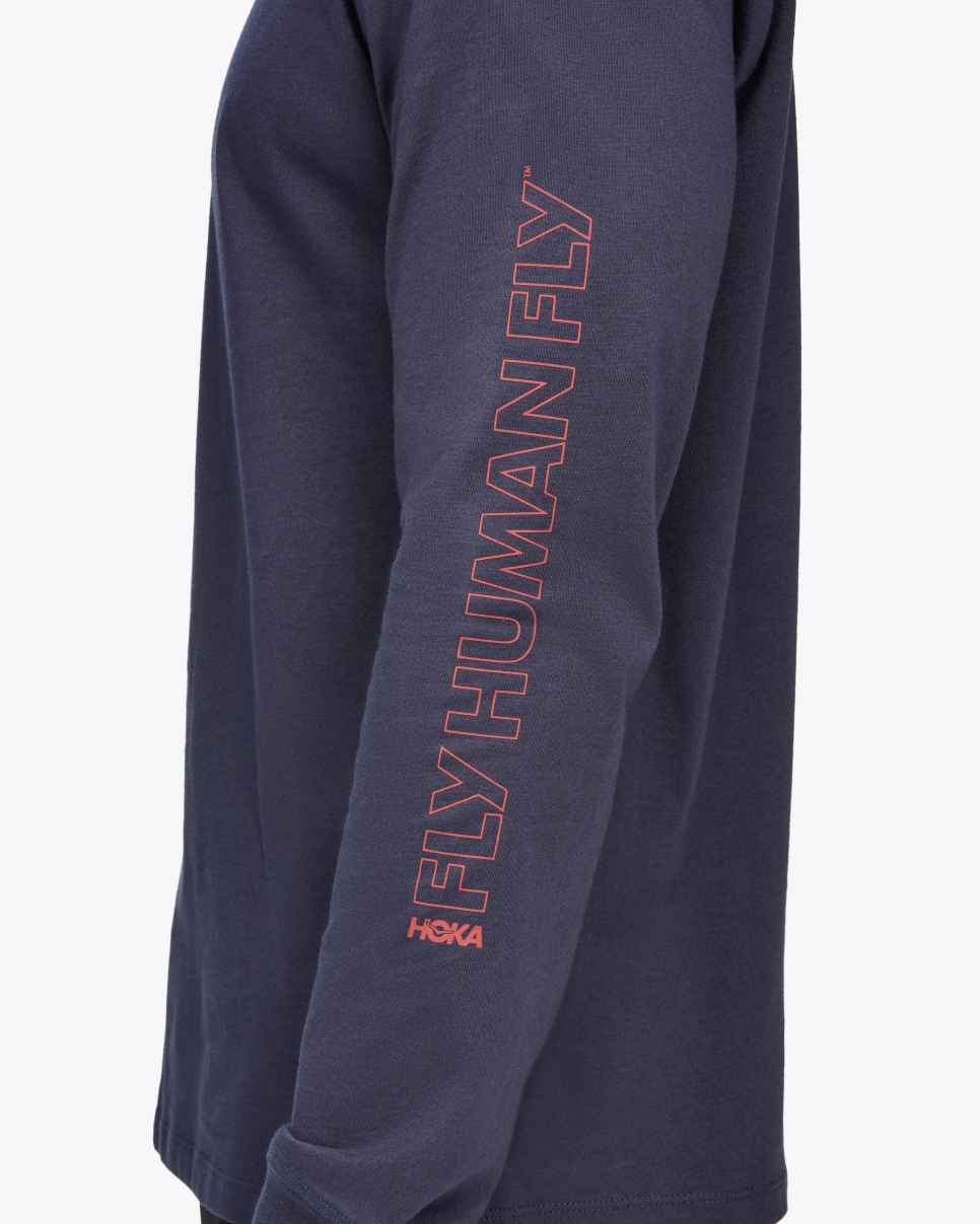 HOKA Graphic LS T-shirt Outer Space