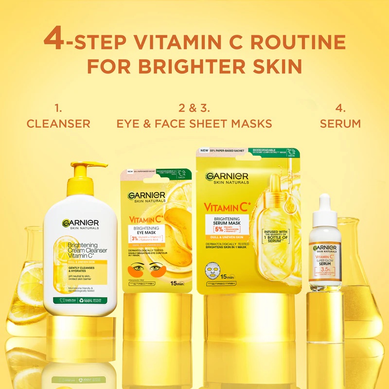 Garnier drėkinamoji ir skaistinanti vitamino C akių kaukė