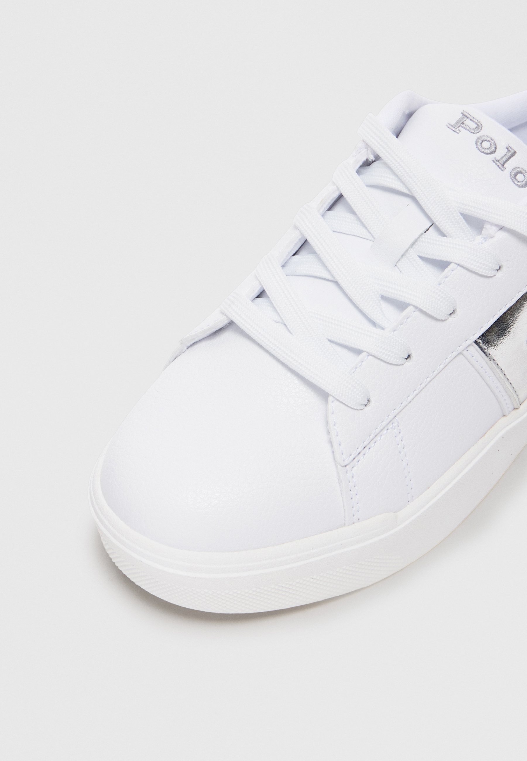 Polo Ralph Lauren FRAZIER - Sneakers - wit/zilverkleurig