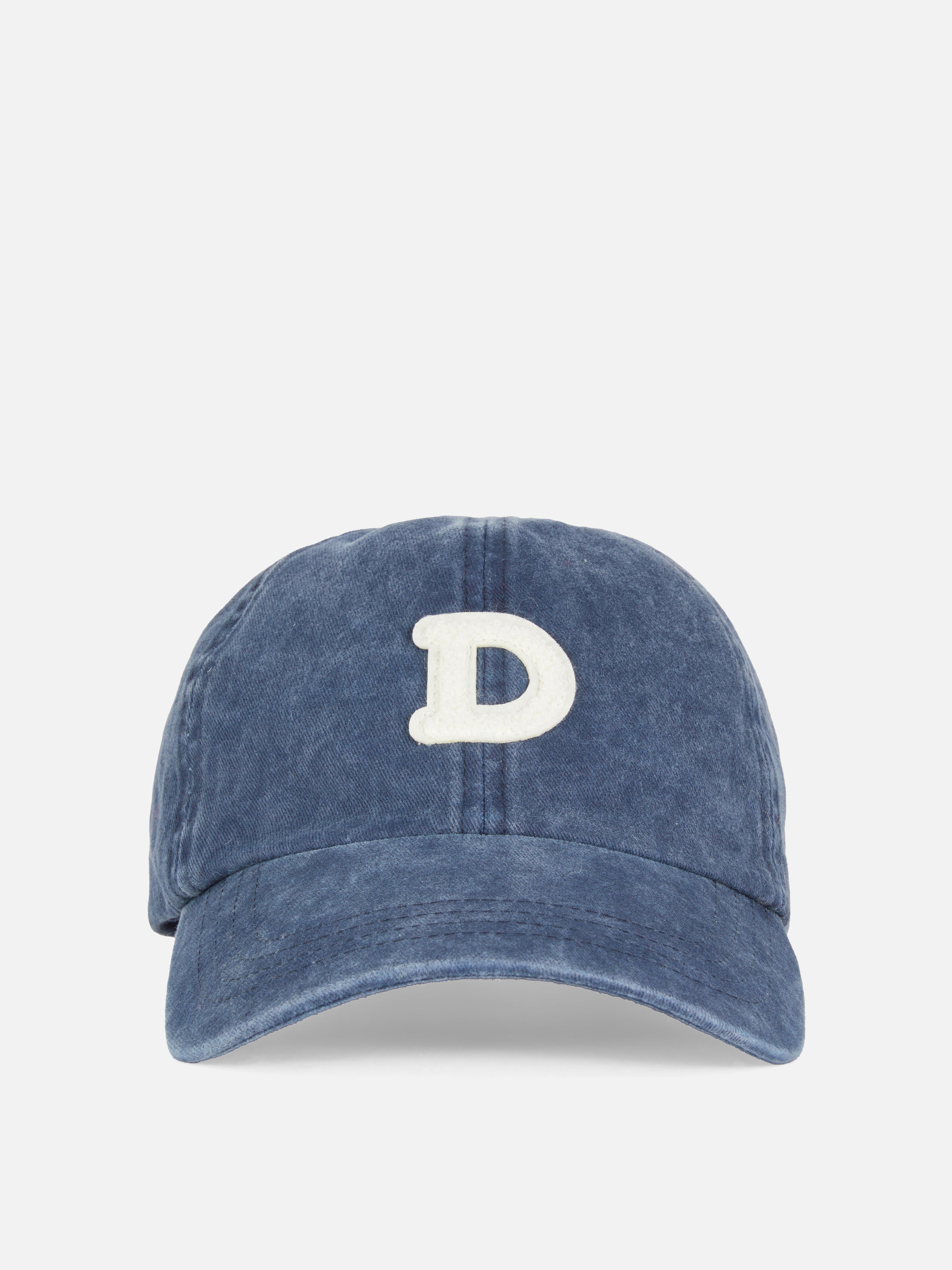 Șapcă cu decolorare acidă și inițială Șapcă clasică de baseball cu design decolorare acidă și aplicație inițială
