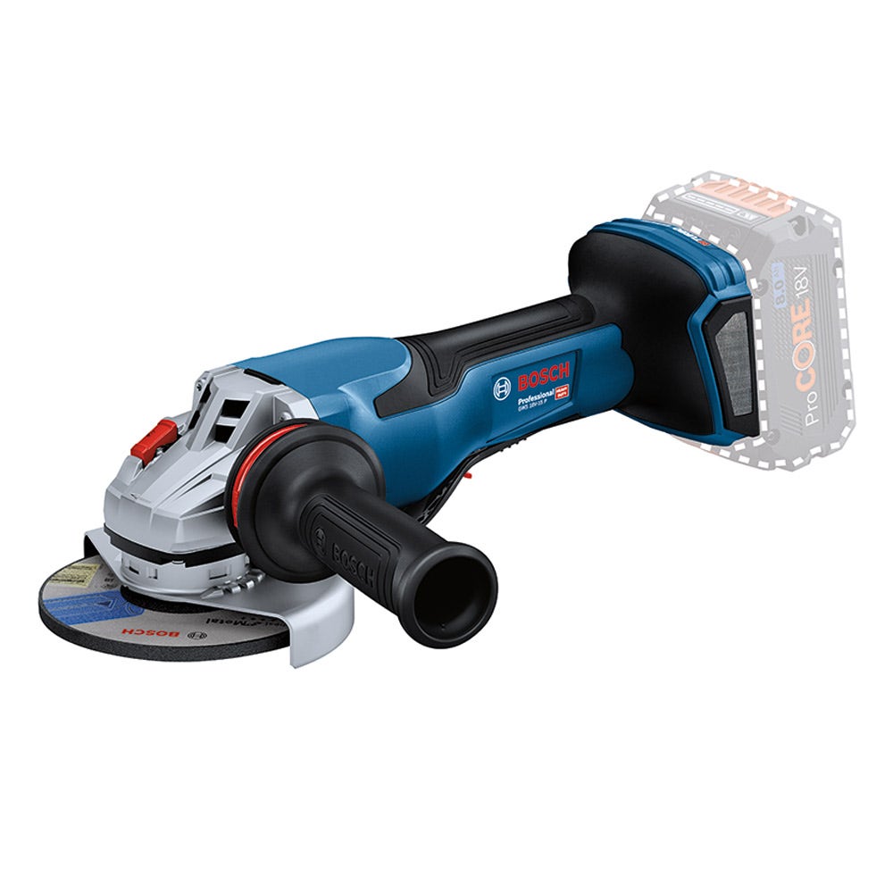 Esmerilhadeira angular sem escova BOSCH 18V BITURBO de 125 mm GWS 18V-15 P 06019H6A00
