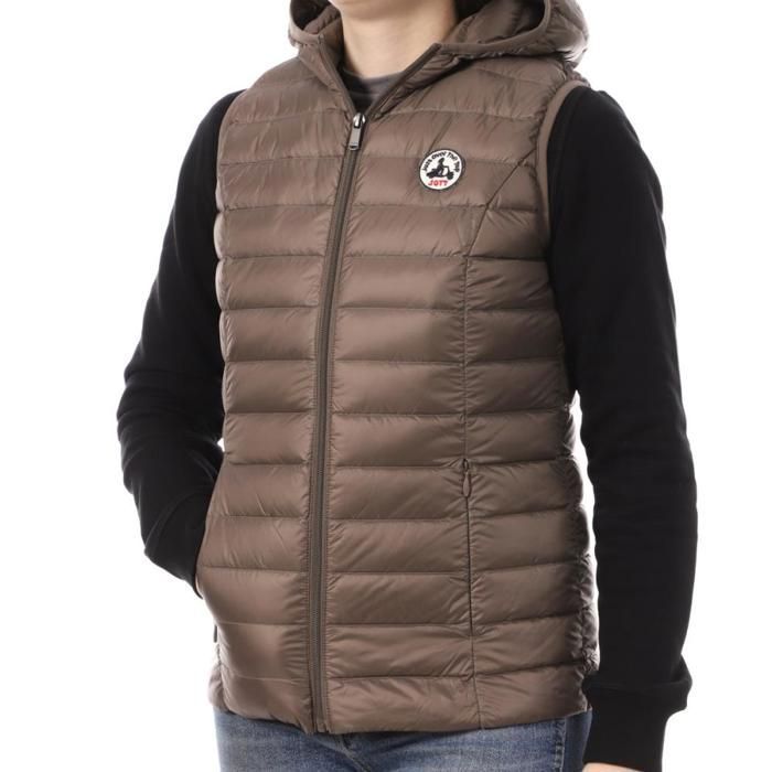Chaqueta acolchada sin mangas color topo para mujer Jott Mali NOOS