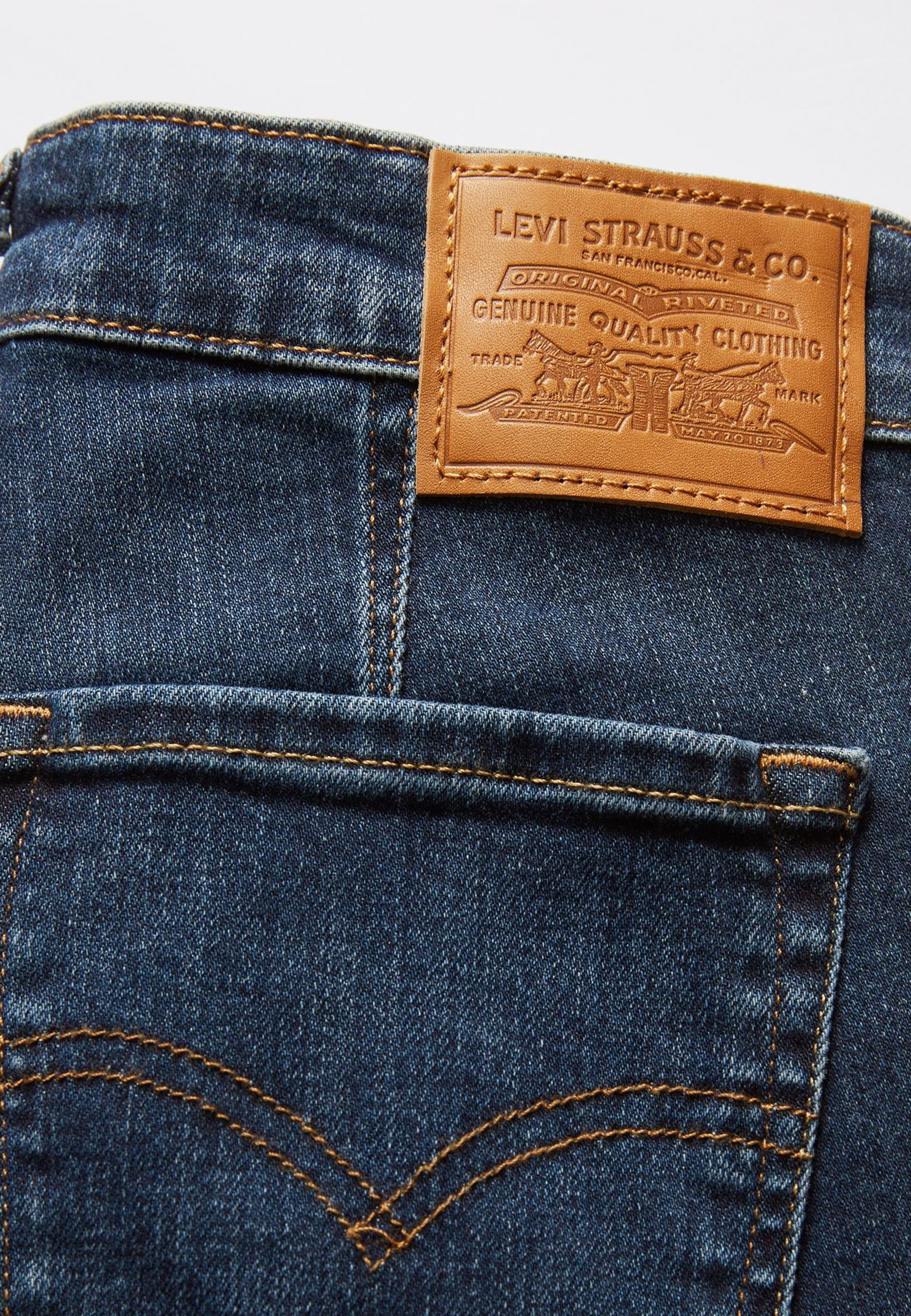 Levi's® 712™ SLIM WELT POCKET - Τζιν στενής εφαρμογής - μπλε, σκούρο, κυματιστό