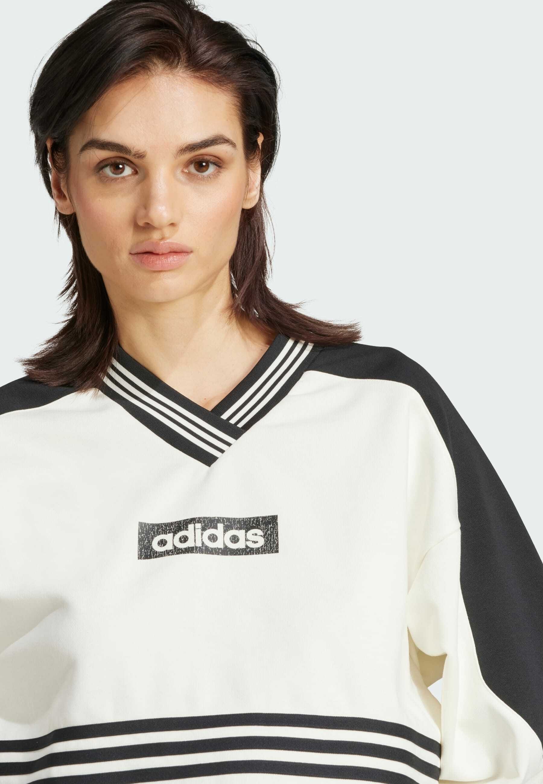 adidas Originals CREW - Pulóver - törtfehér fekete