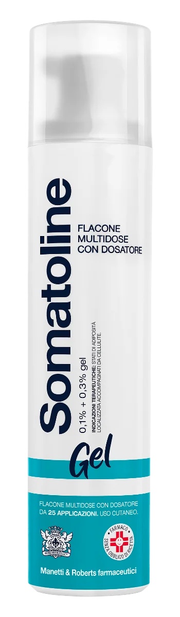 SOMATOLINE Gel Somatoline 1 flacon de 250 ml 0,1 % + 0,3 % préparation anti-cellulite pour les jambes