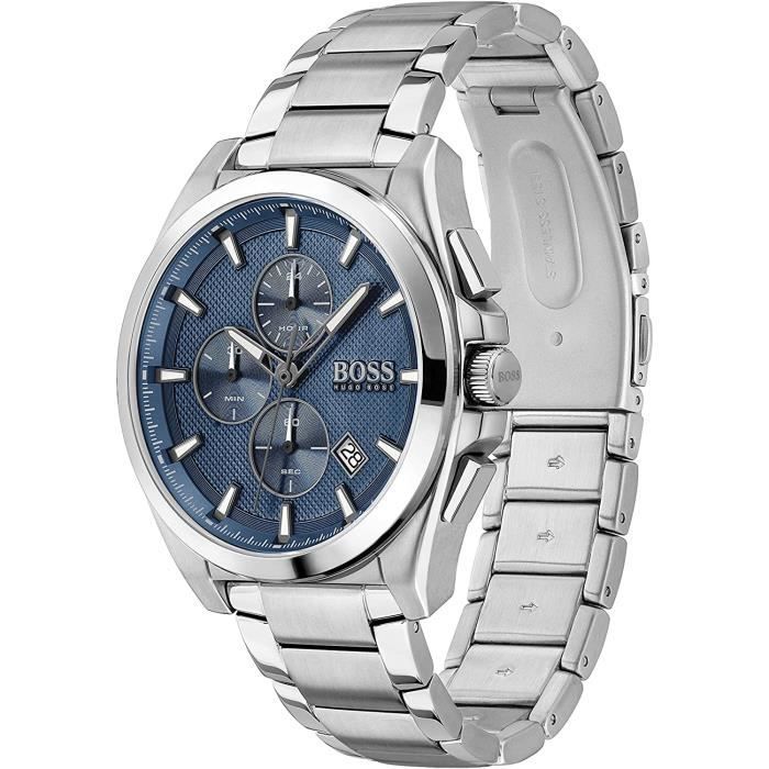 Hugo Boss - Herrenuhr - Quarz-Chronograph - Silbernes Edelstahlarmband - 1513884