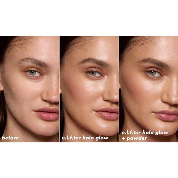 Teplý lisovaný púder Elf Halo Glow Powder Filter Light 10 g