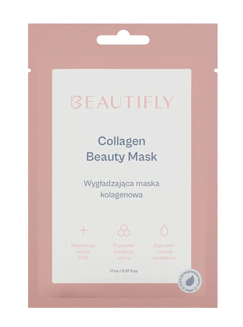 Beautifly Collagen Beauty Mask - Wygładzająca Maska kolagenowa w płachcie 1 szt.