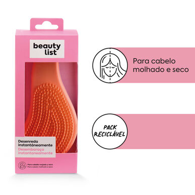 Beauty List Orange Detangling Hairbrush