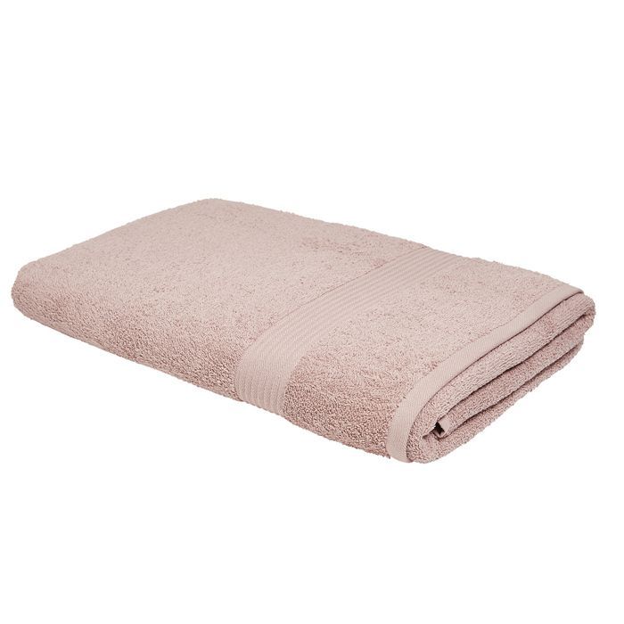 Toalla de baño maxi lisa ESSENTIAL - TODAY - Rosa 90x150 cm