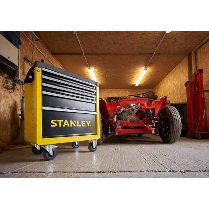 Carro portaherramientas de 5 cajones - STANLEY - STST74305-1 - Fabricado en Francia - Capacidad de carga máxima de 300 kg