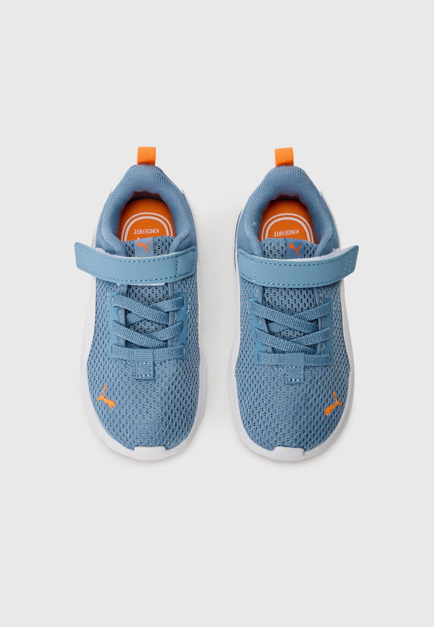 Puma ANZARUN LITE UNISEX - Buty do biegania po drogach - chłodny błękit/biały/pomarańczowy glo