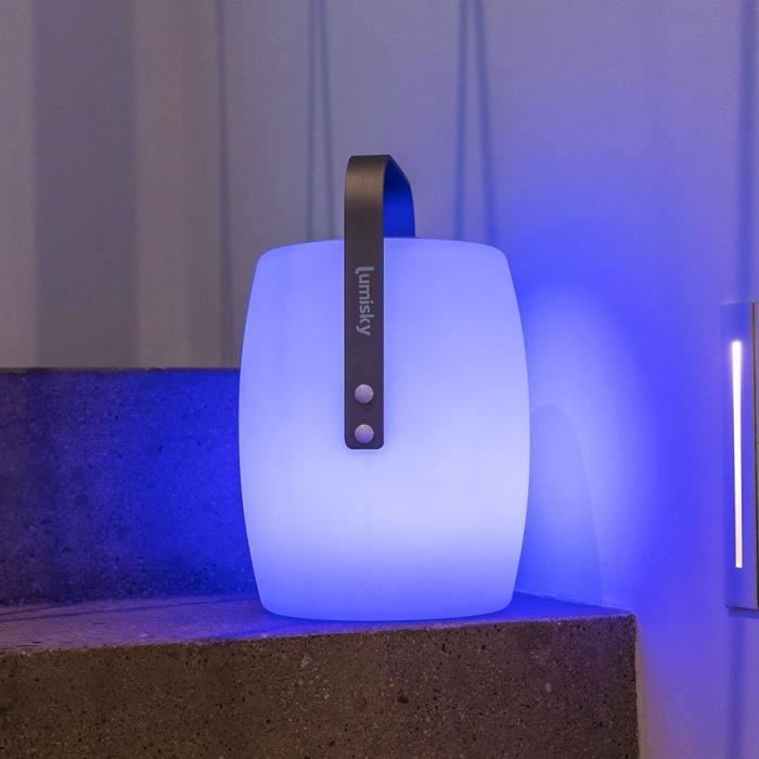 Lampada con altoparlante Bluetooth wireless - LUMISKY - LUCY PLAY - H31 cm - LED bianco e multicolore dimmerabile