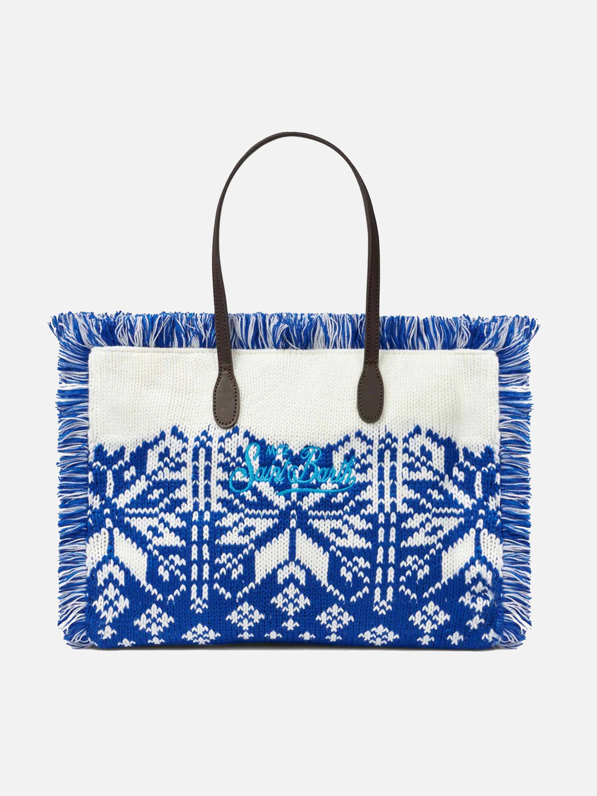 Vanity schoudertas met Scandinavisch patroon