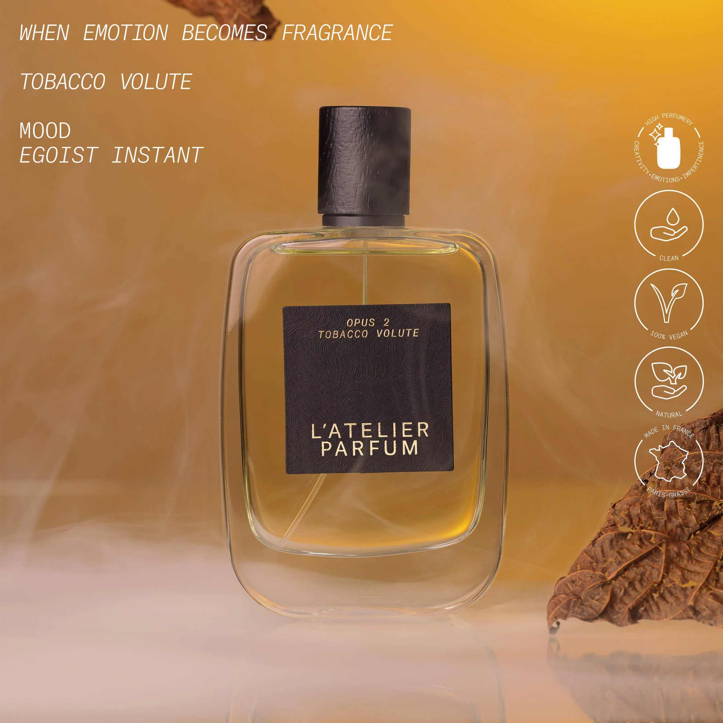 Opus 2 - Sensorial Illusion Tobacco Volute - Eau de Parfum, Eau de Parfum Unisex