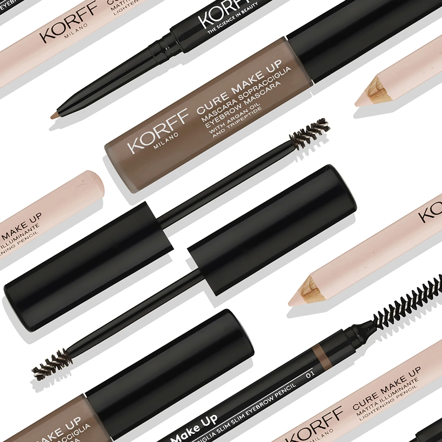Occhi Kit Sopracciglia - Gel e mascara sopracciglia, Cofanetto Make Up, Matita sopracciglia