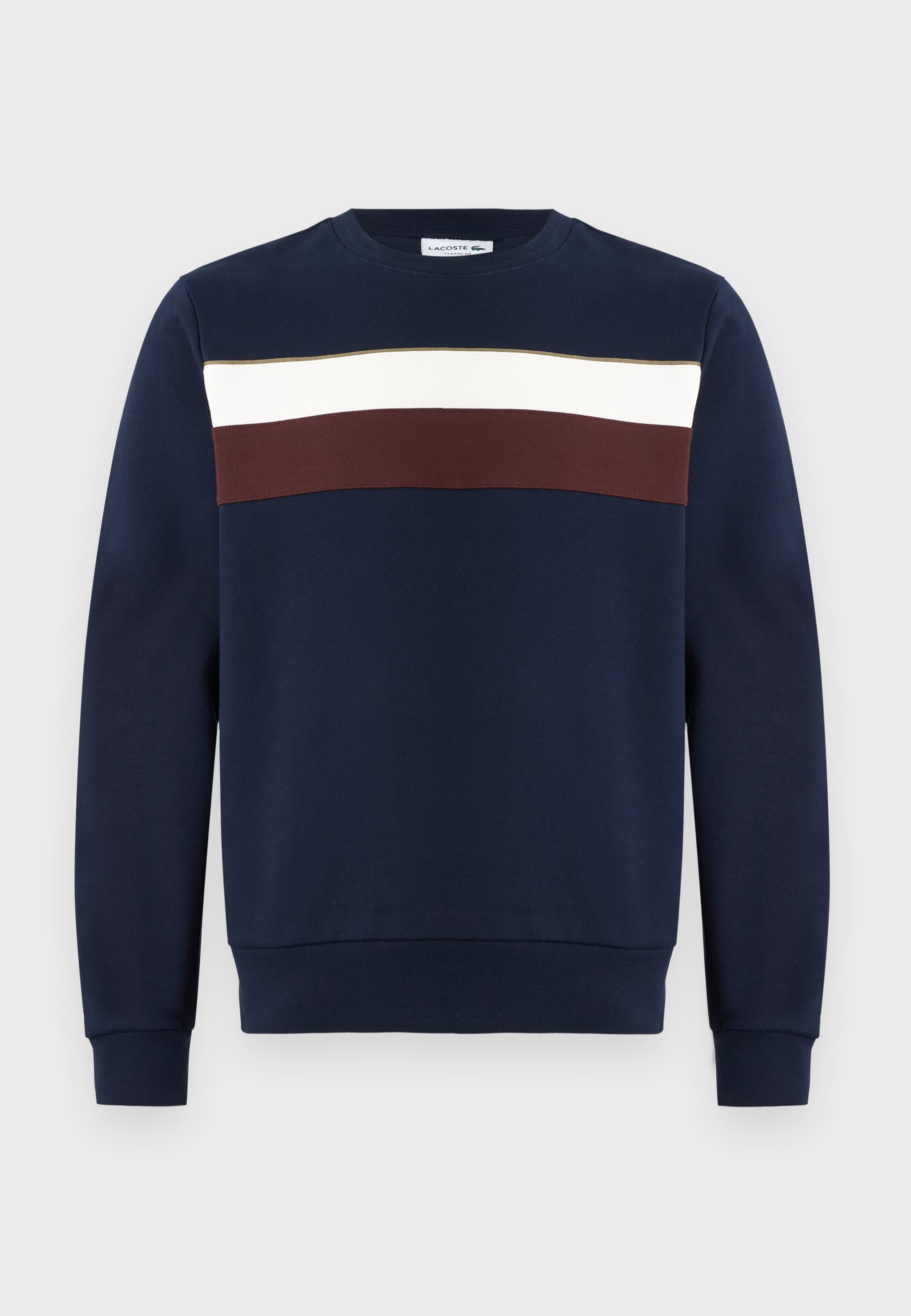 Lacoste-sweatshirt - marineblauw/bloemgroen/rode vermouth