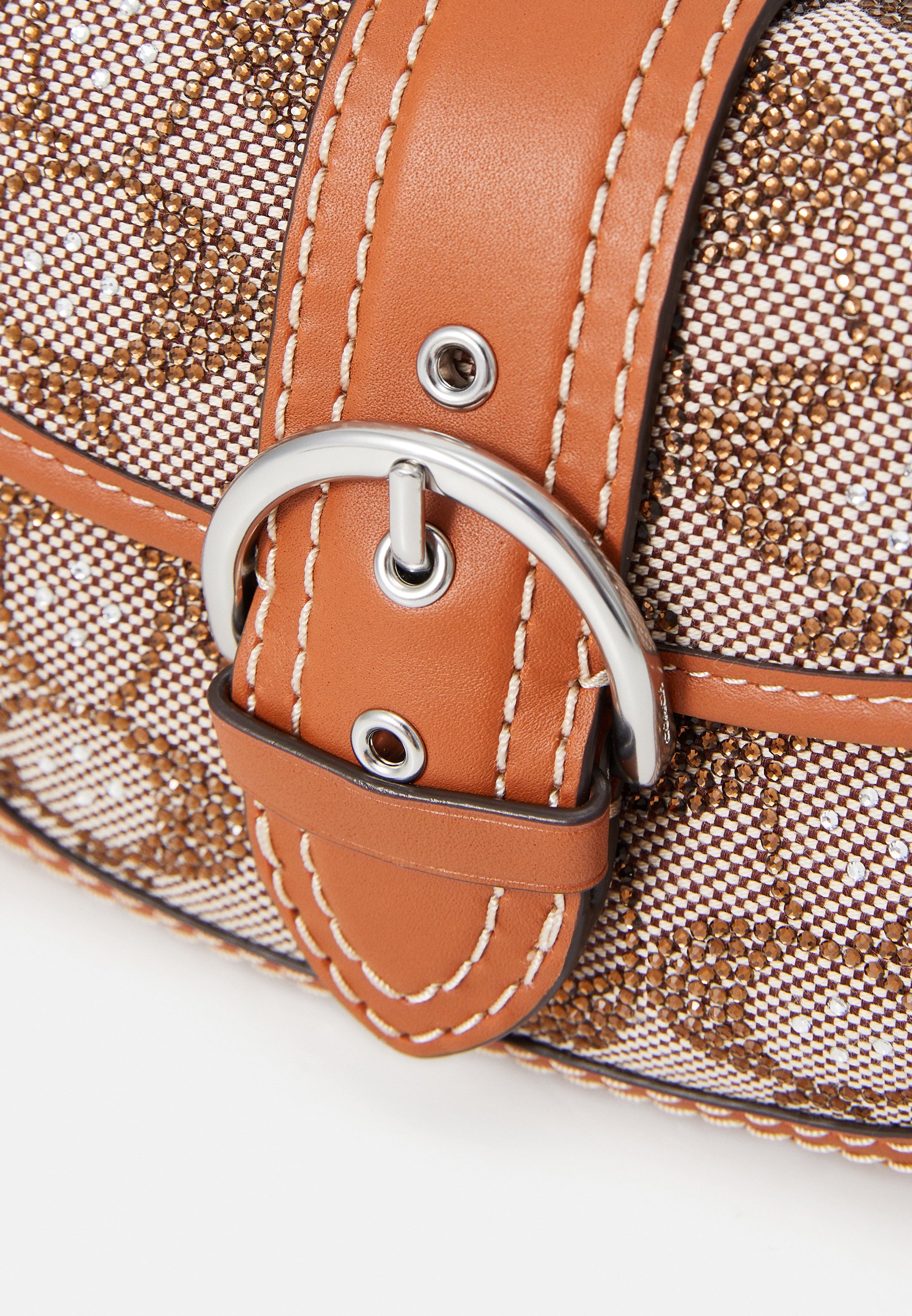 Borsa COACH CRYSTAL SIGNATURE SOHO - Borsa a mano - ambra brunita