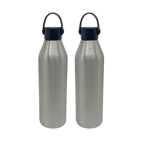 Metall-Thermosflasche, Edelstahl, 500ml, 2er Set